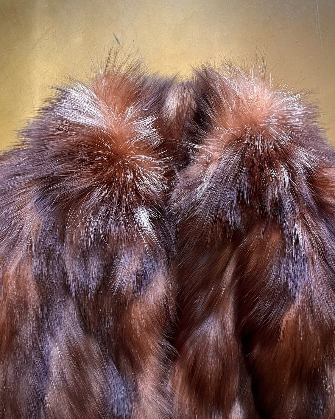 SAGA Fox Real Brown Fur Dolman Coat 상품이미지5