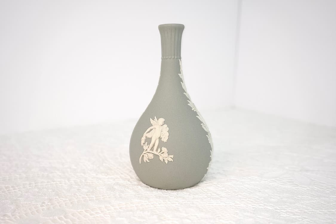 [영국앤틱] (레어)웨지우드 제스퍼웨어 호리병 화병 베이스_ 그레이 상품이미지4