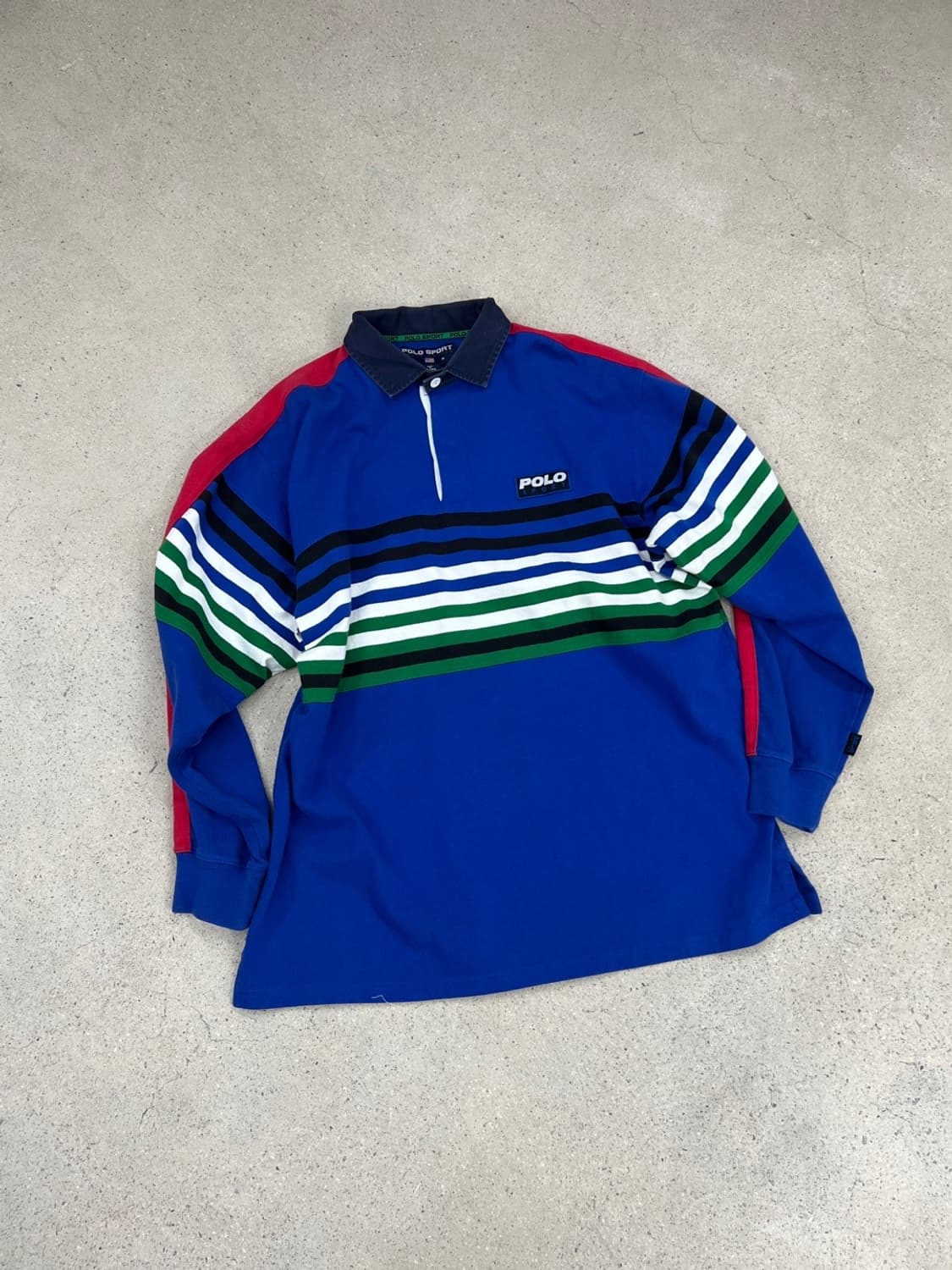 폴로 스포츠 90s 배색 럭비 티셔츠  상품이미지1