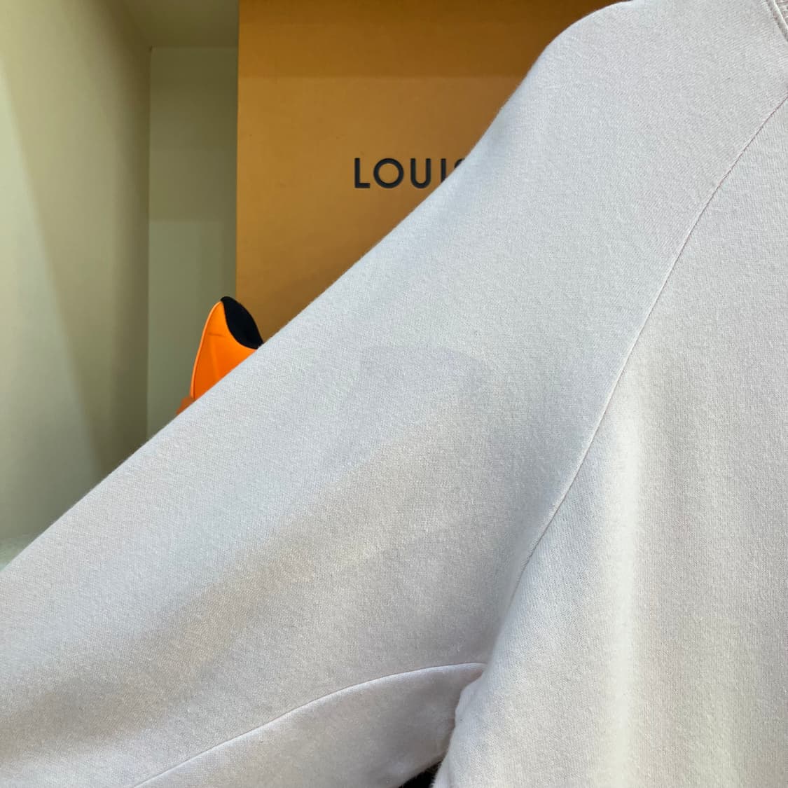 꾸레쥬 배색 로고 맨투맨 M 상품이미지5