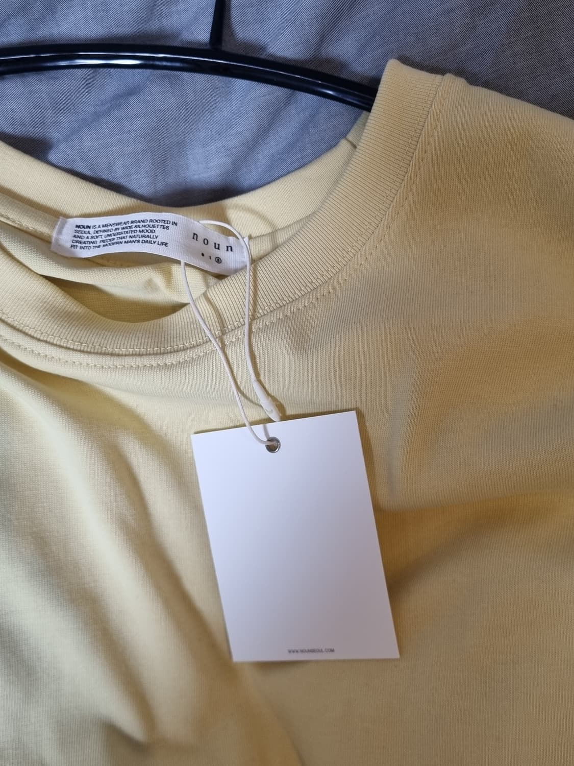 노운 soft round t-shirts yellow 2사이즈 상품이미지2