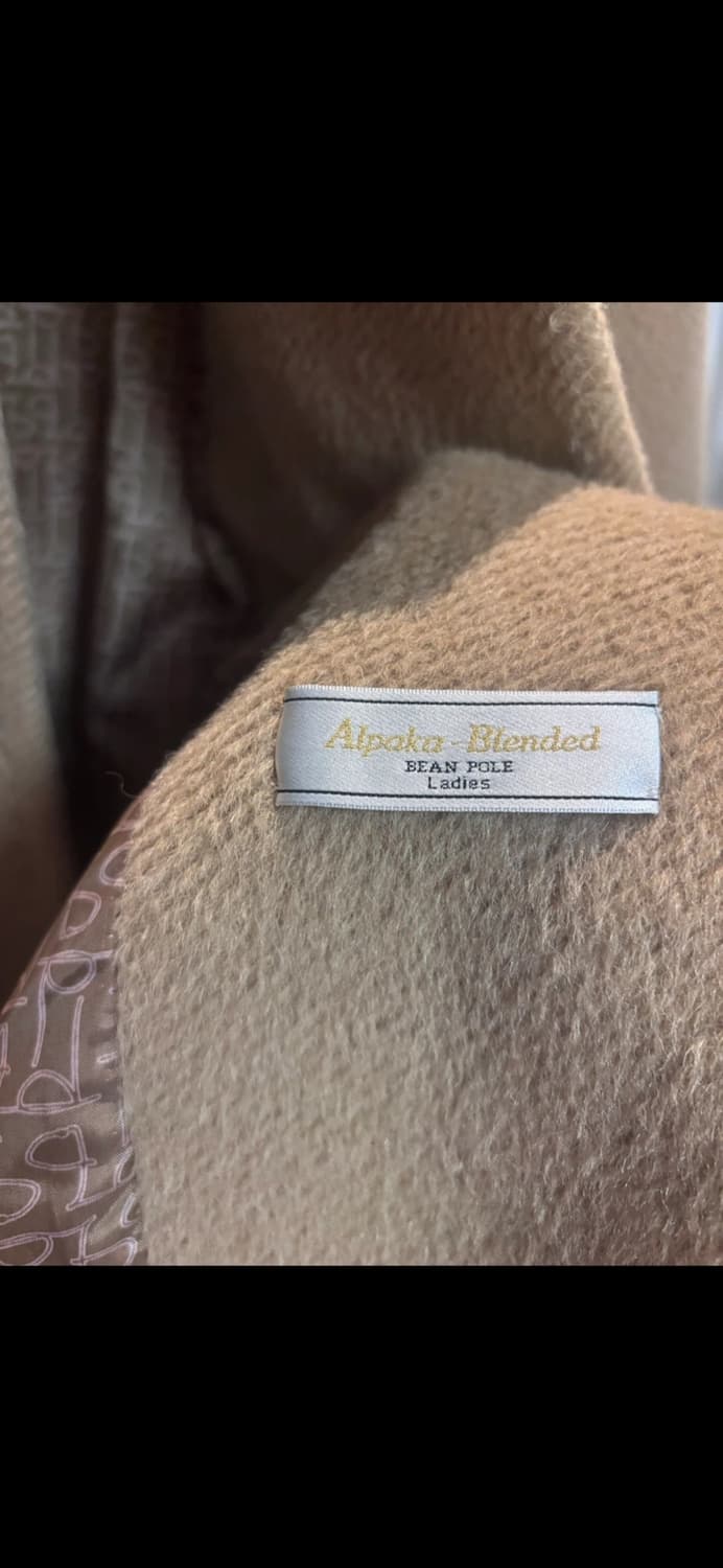 빈폴 카멜색 알파카 라마 코트 상품이미지5