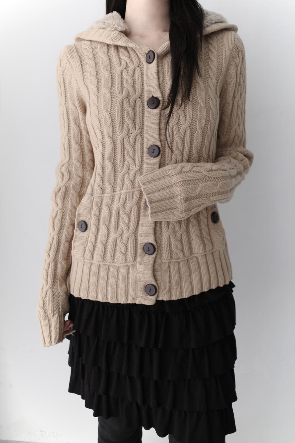 gap) knit hood cardigun  상품이미지6