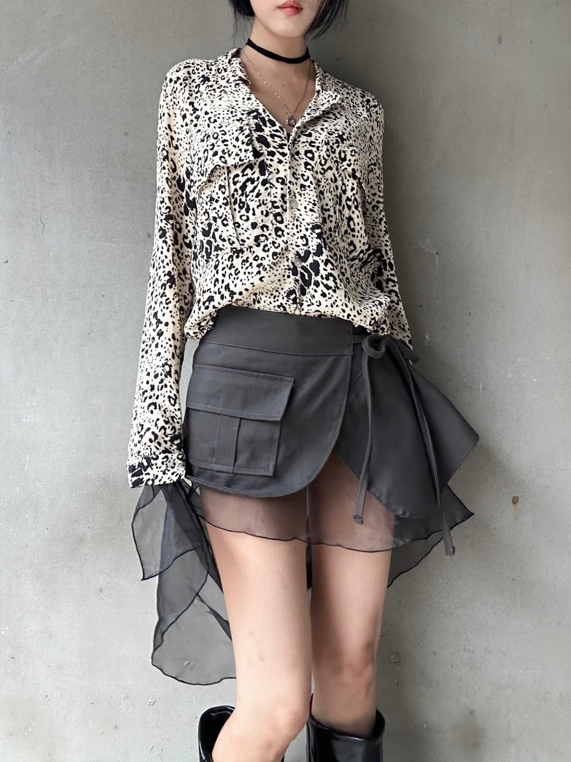 Leopard chic blouse 상품이미지3