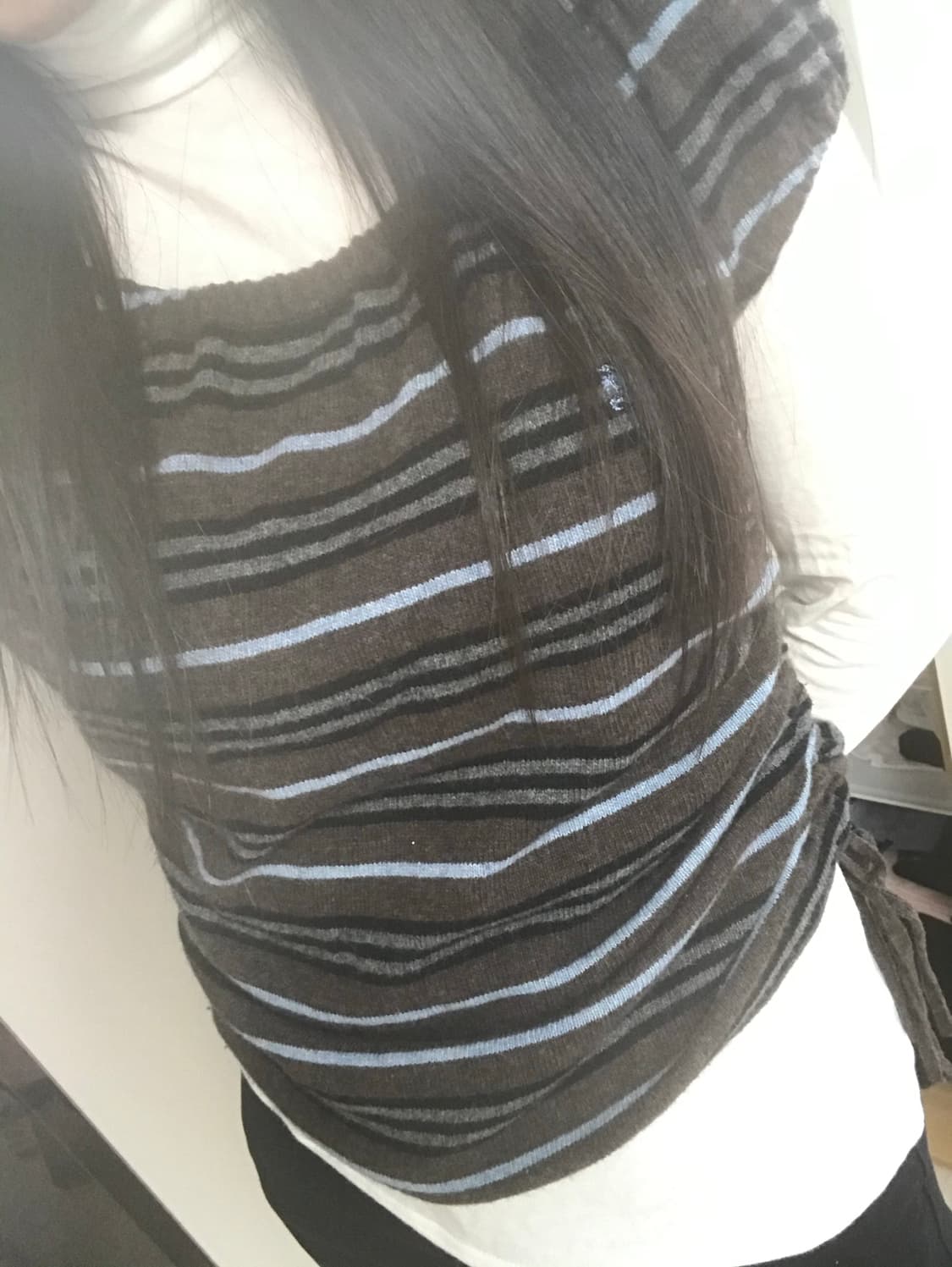 Burberry vintage 버버리 셔링 반팔니트 상품이미지2