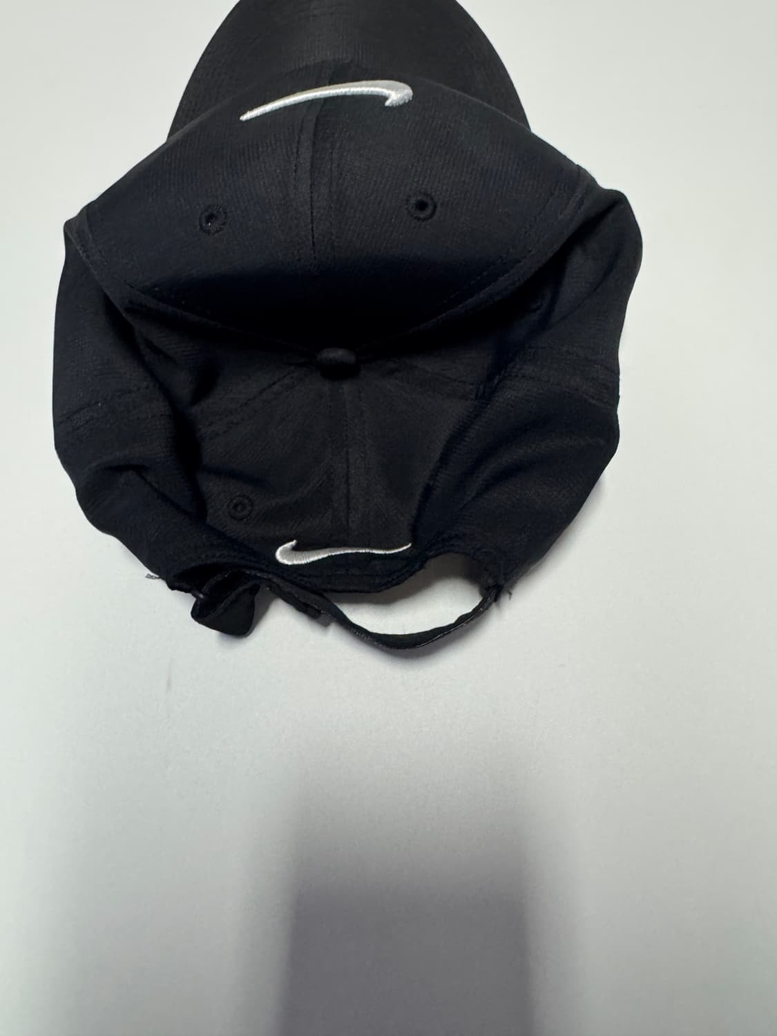 공용!! 나이키 더블 스우시 기능성 볼캡 모자 블랙 상품이미지2