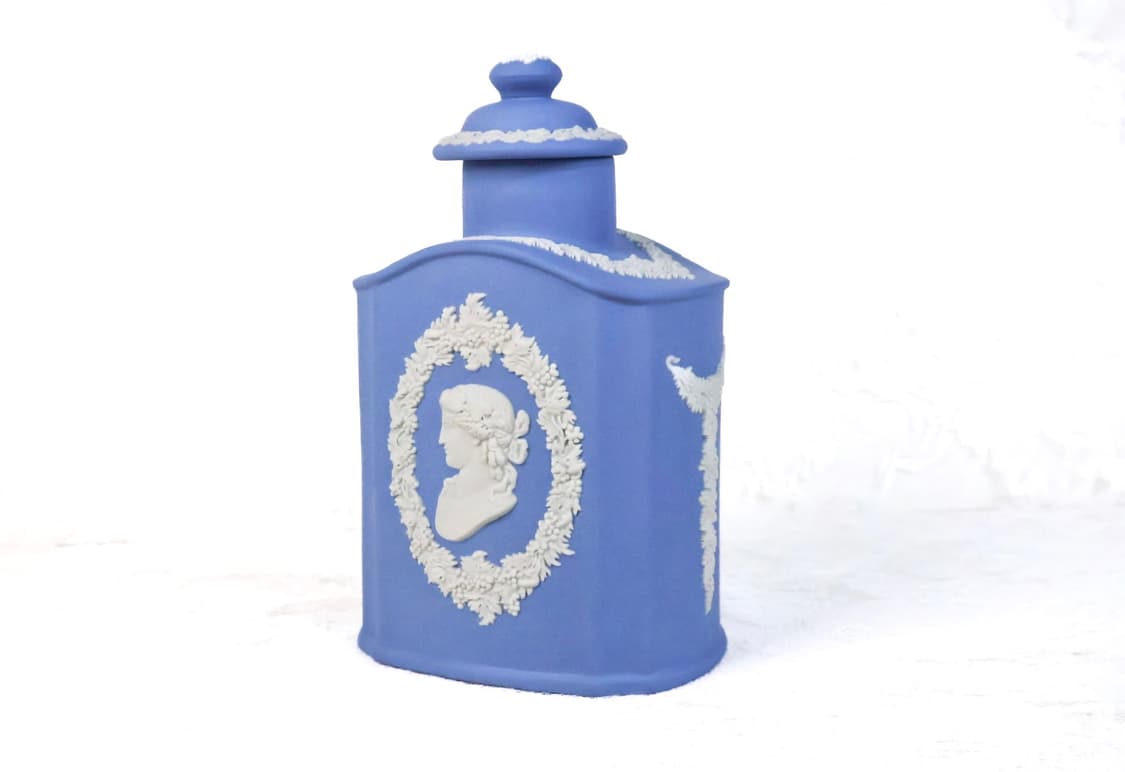 [영국앤틱] (레어) 웨지우드 제스퍼웨어 페일블루 한정 티캐디 상품이미지2