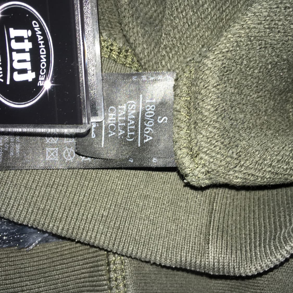 투티/0206 ALLSAINTS 자수로고 맨투맨 스웻셔츠 카키 상품이미지5