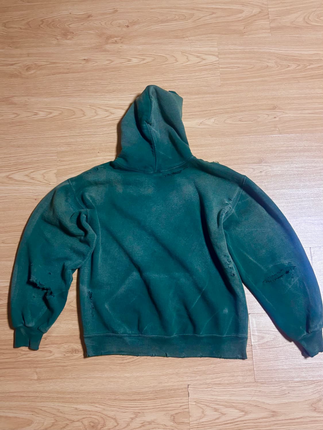 90s made in usa russell 러셀 선페이드 후드 L 상품이미지2