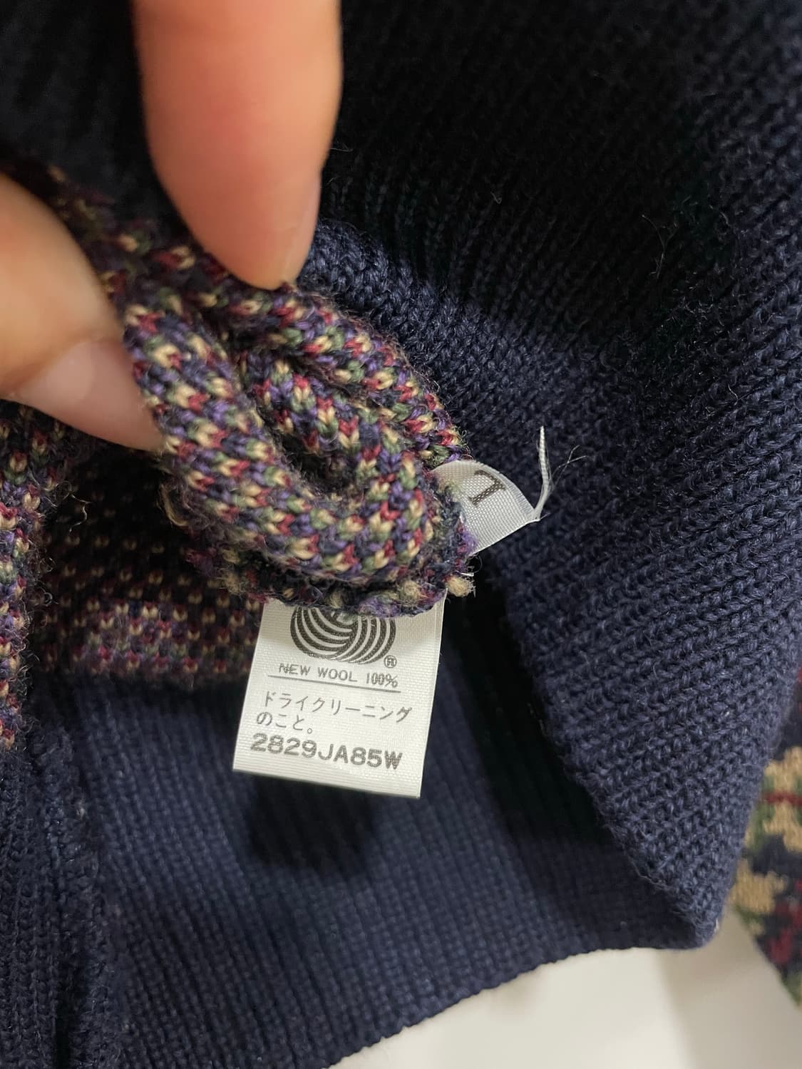 (빈티지) mario giorgio 마리오 조르지오 패턴 울 니트 상품이미지5