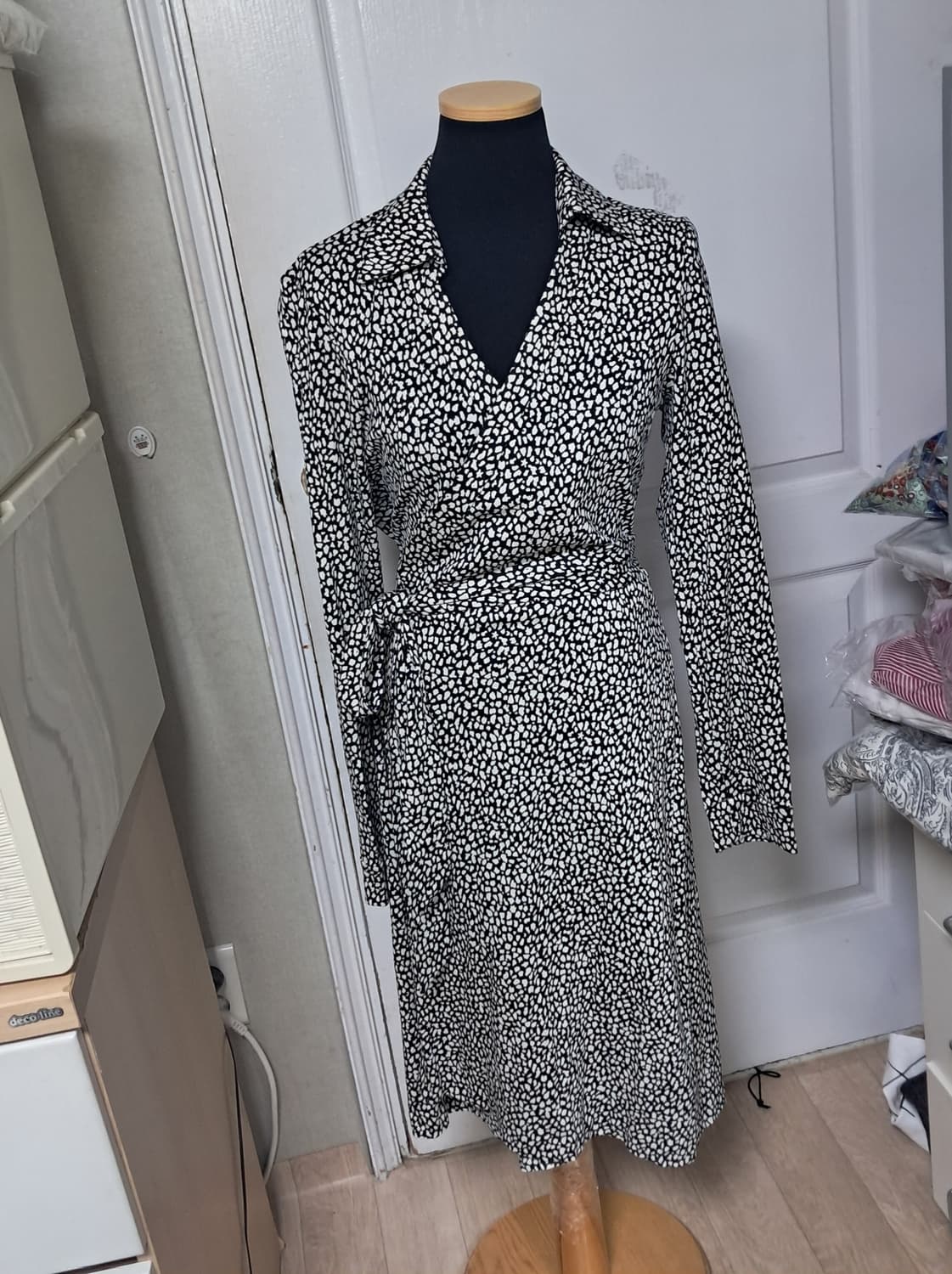 DVF(다이앤본퍼스텐버그) 랩 원피스 10(약55~66)상태최상 상품이미지1