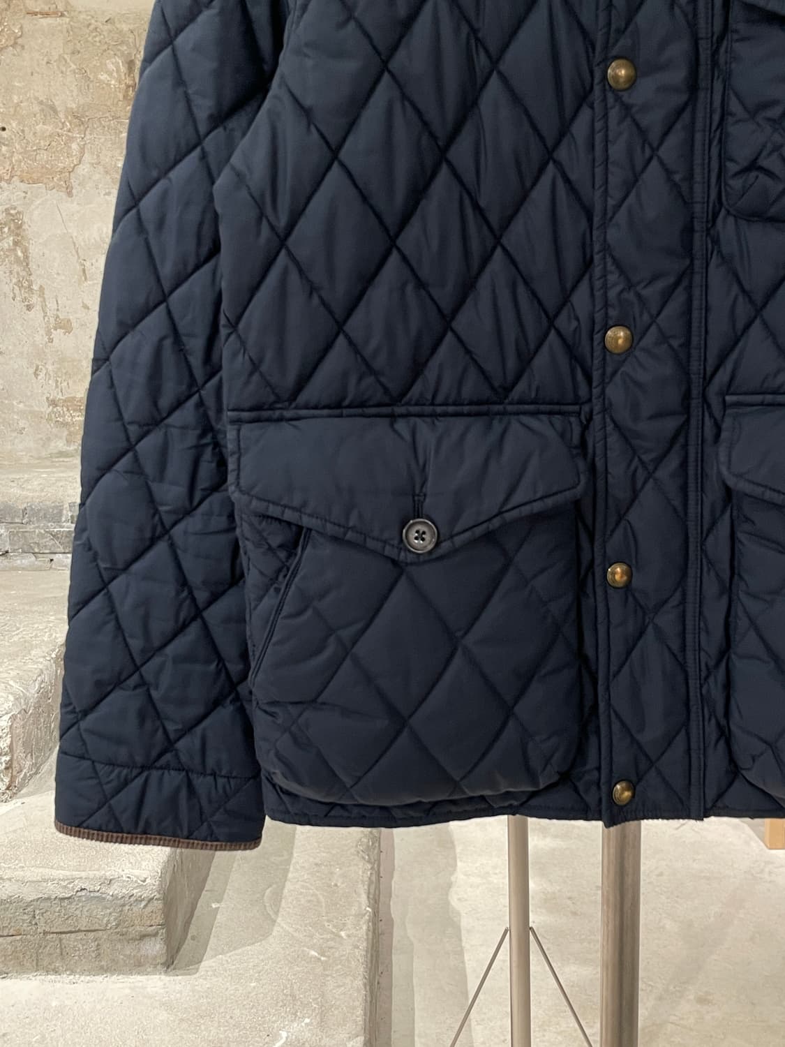 폴로 랄프로렌 다크 네이비 패치 로고 퀼팅 자켓 상품이미지4