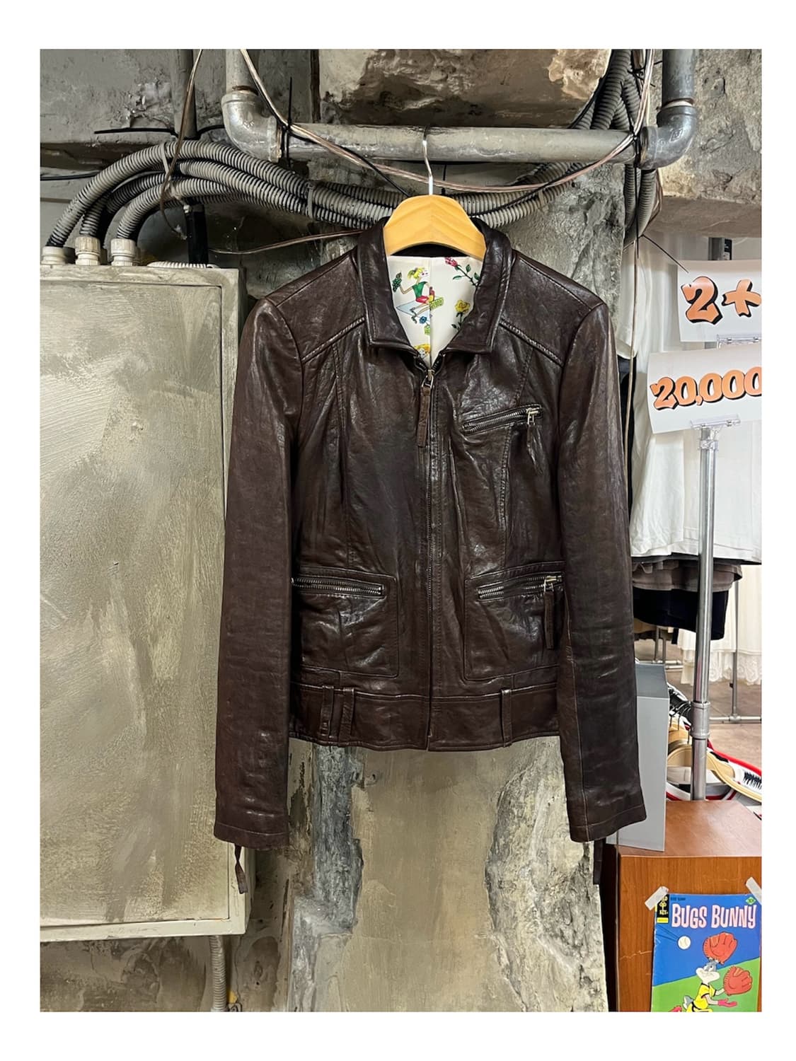 빈티지 양가죽 자켓 브라운 55 #csz3955 상품이미지1