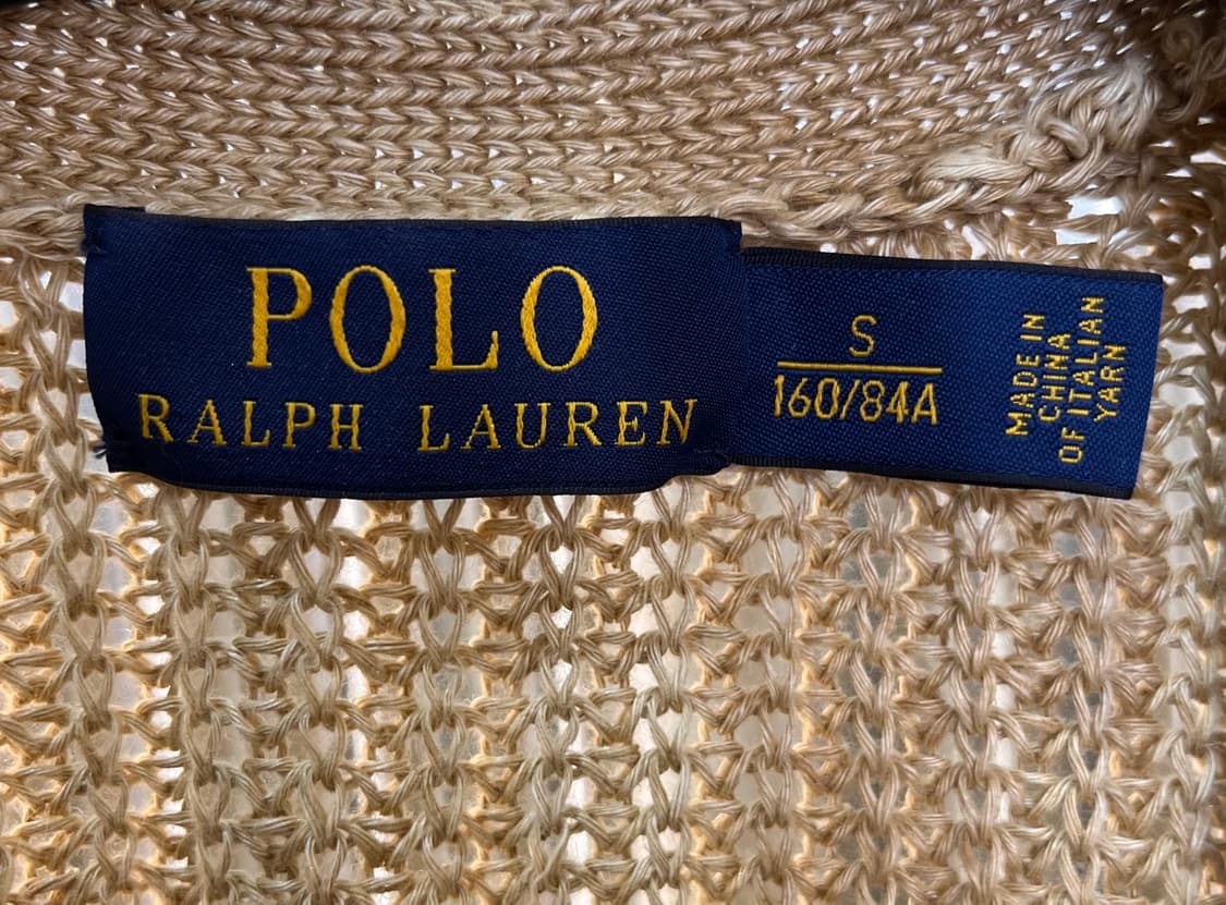 폴로 랄프로렌 린넨 100 니트 가디건 S 상품이미지5