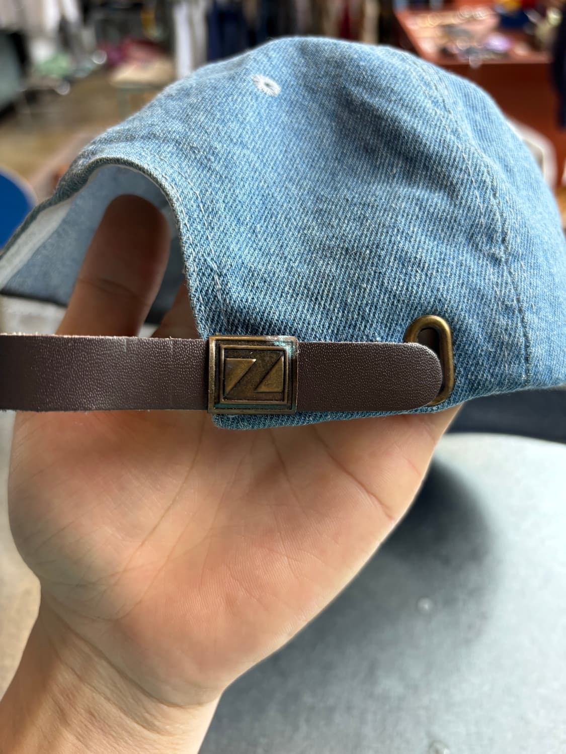 머스탱 자수 데님 빈티지 캡 상품이미지6