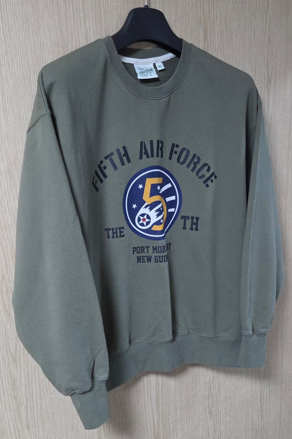 (착샷) 유니폼브릿지 5th 에어 포스 맨투맨 스웻 티셔츠  상품이미지2