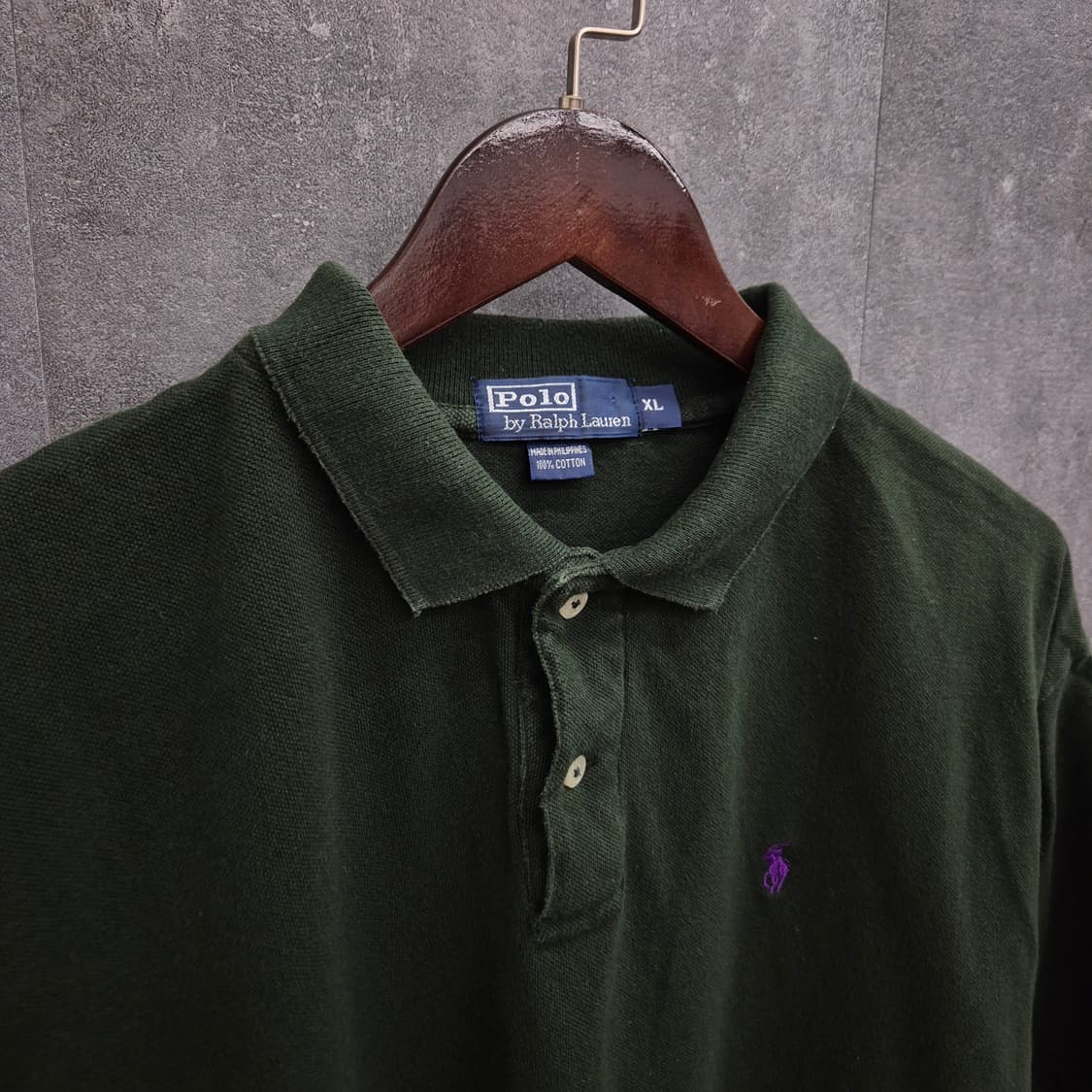 Polo by Ralph Lauren / 다크그린 피케 폴로셔츠 XL 상품이미지2