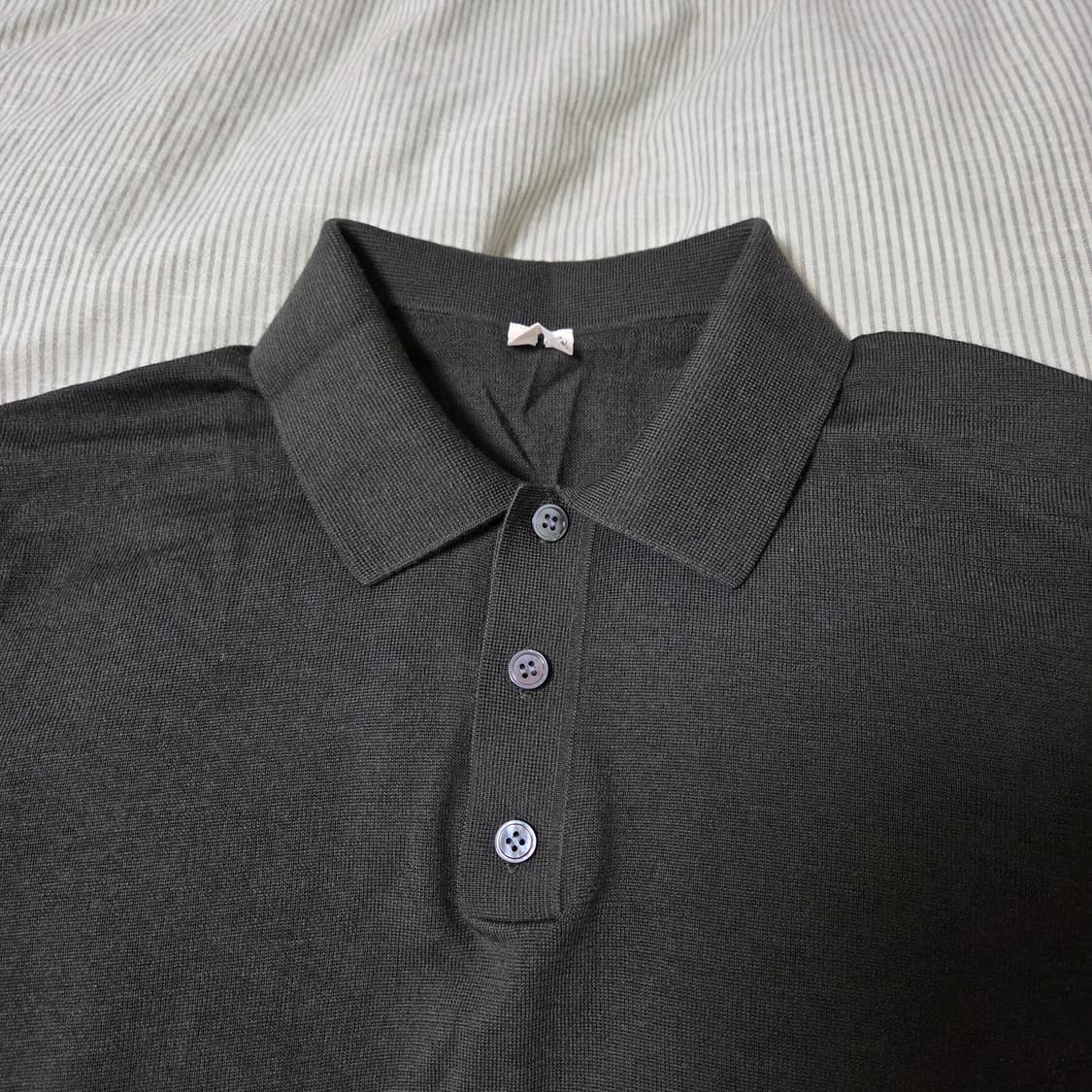 아르켓 메리노 폴로 니트 스웨터 M 98 다크그린  / 긴팔티 상품이미지2