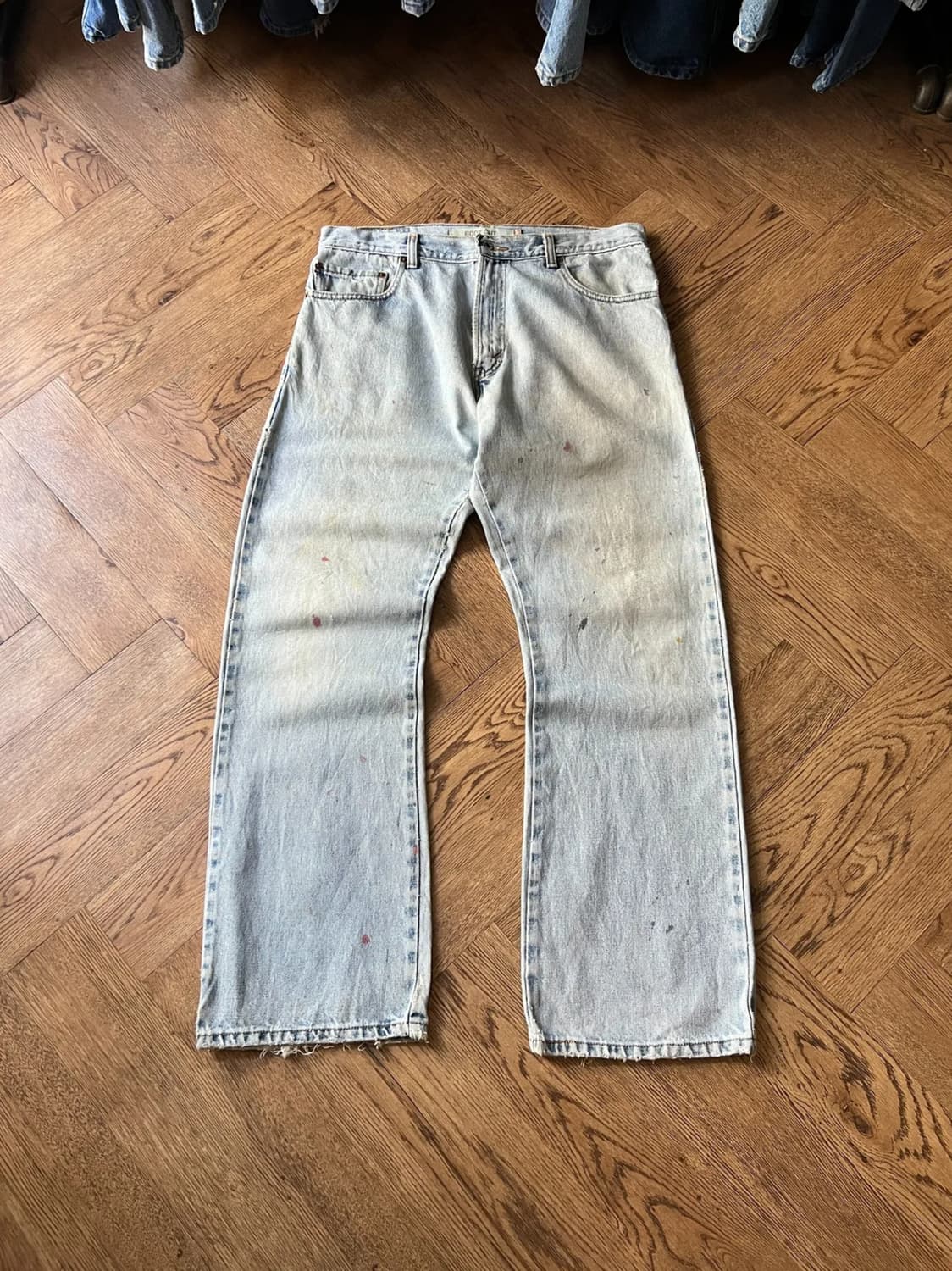 [34]00's 리바이스 USA 517 멕시코제 더티워싱 플레어 데님팬츠 상품이미지1