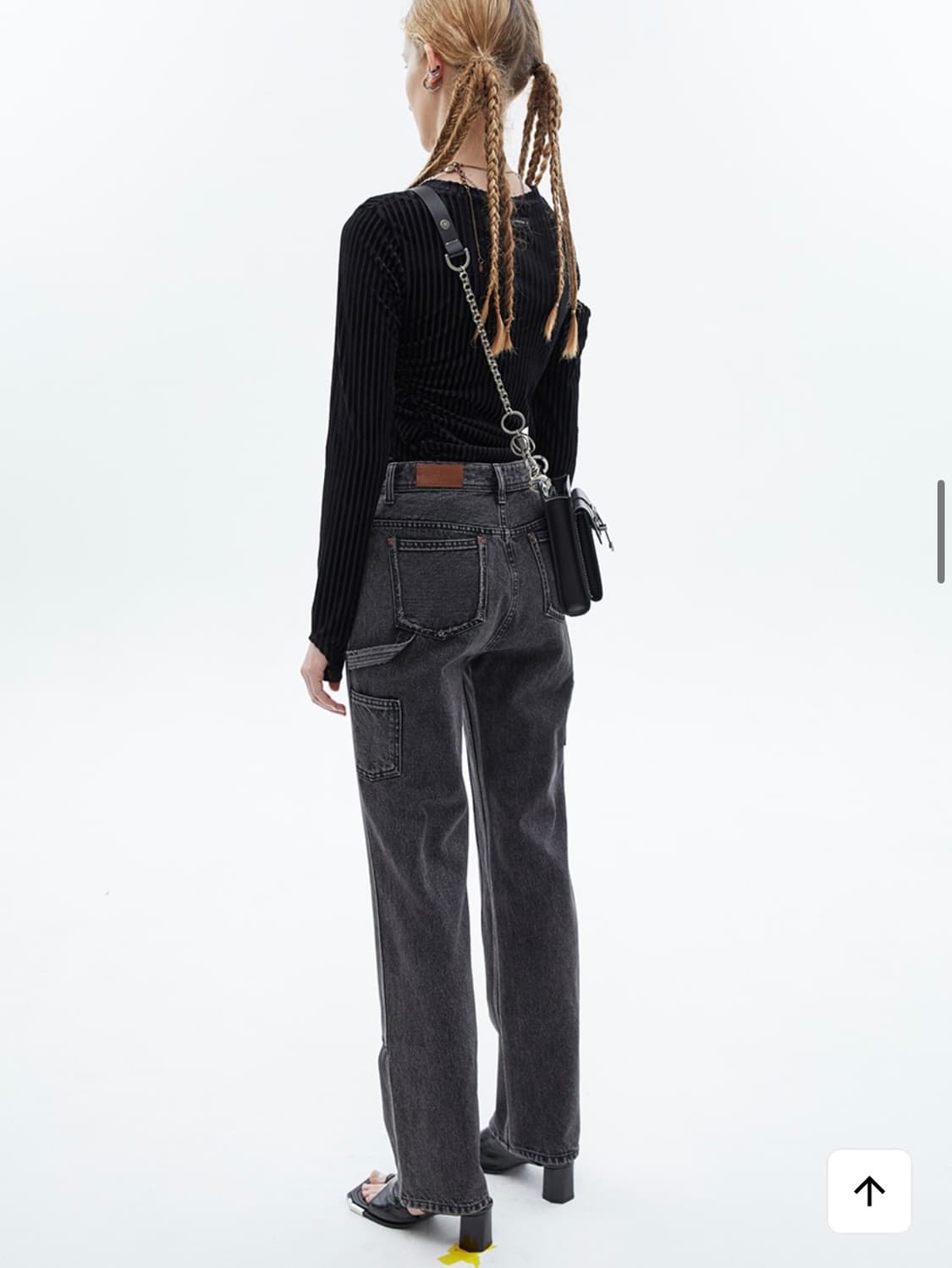 앤더슨벨 더블니 카펜터 블랙진  상품이미지2