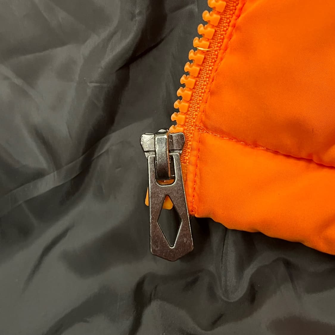 [정품/105] 엄브로 숏 다운 패딩 점퍼 오렌지 b16 상품이미지6