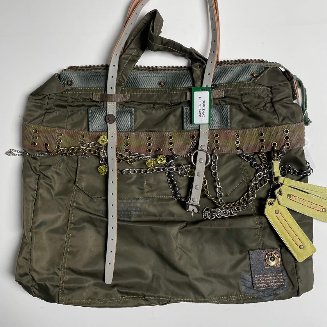 Eighty twenty 체인 밀러터리 나일론 백 상품이미지2