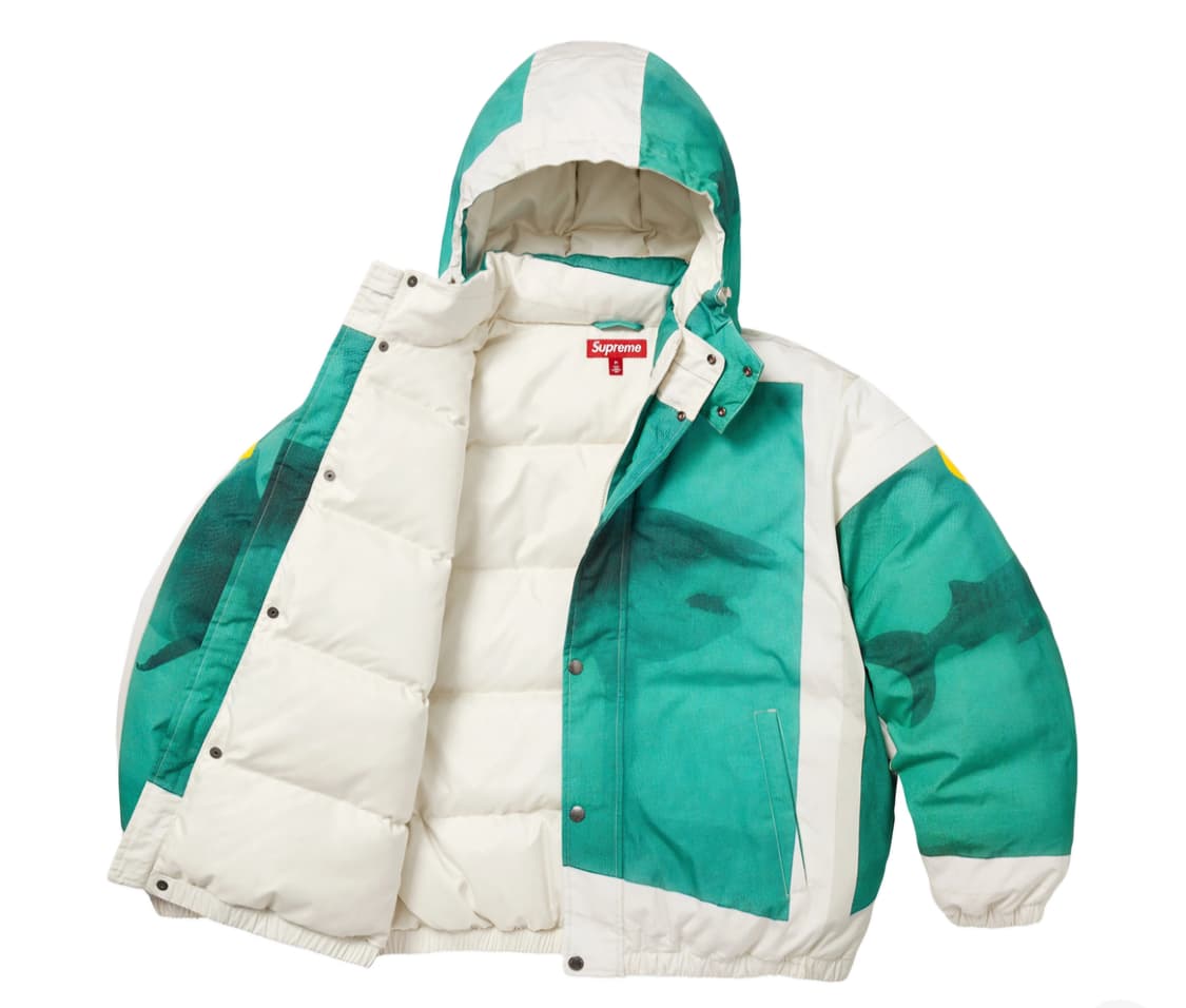 슈프림 X 데미안허스트 콜라보 다운푸퍼 새상품 상품이미지2