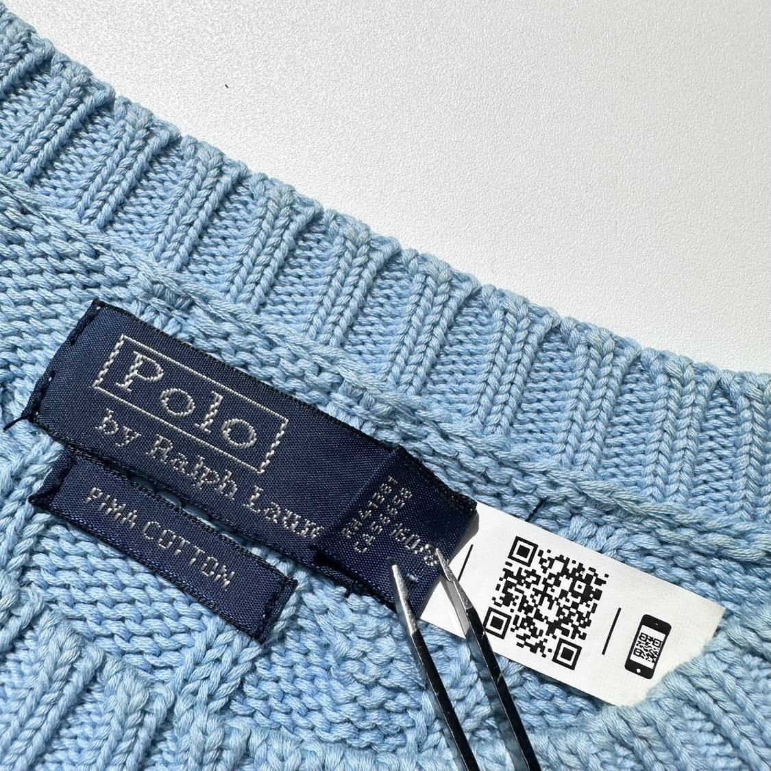 폴로 랄프로렌 케이블 라운드 반팔 니트 (신형QR) 상품이미지5