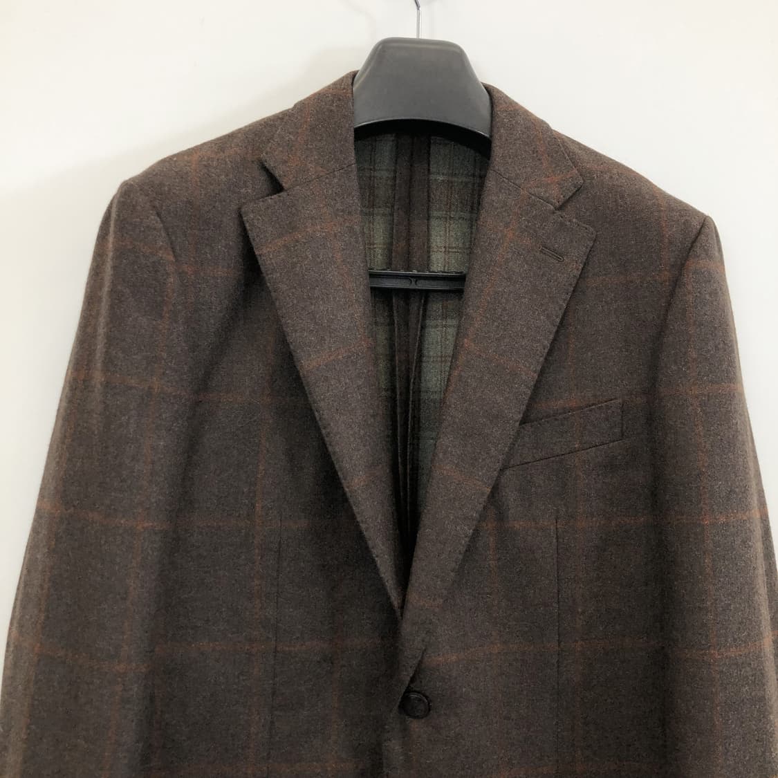 닥스 울 100% 브라운 체크 콤비자켓 100  상품이미지2