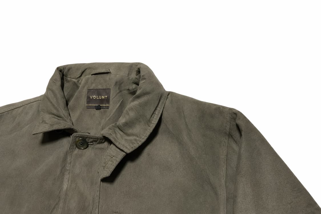 JPN 일본 빈티지 y2k 아메카지 카키브라운 스웨이드 필드자켓 헌팅자켓 상품이미지4