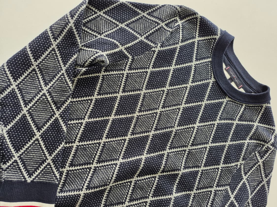 남성S95)타미힐피거 아가일 니트(MTA 상품이미지4