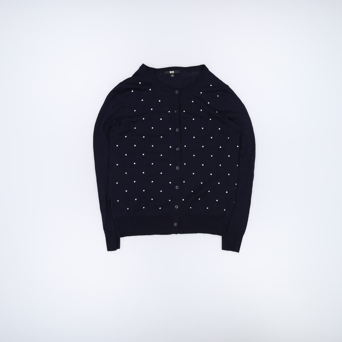 [L] 유니클로 여성 도트 울 가디건 0105J 상품이미지1