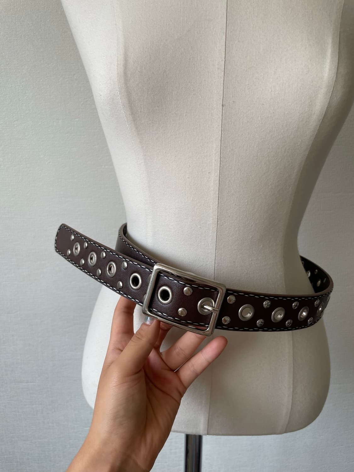 Brown Western Eyelet Belt 상품이미지8