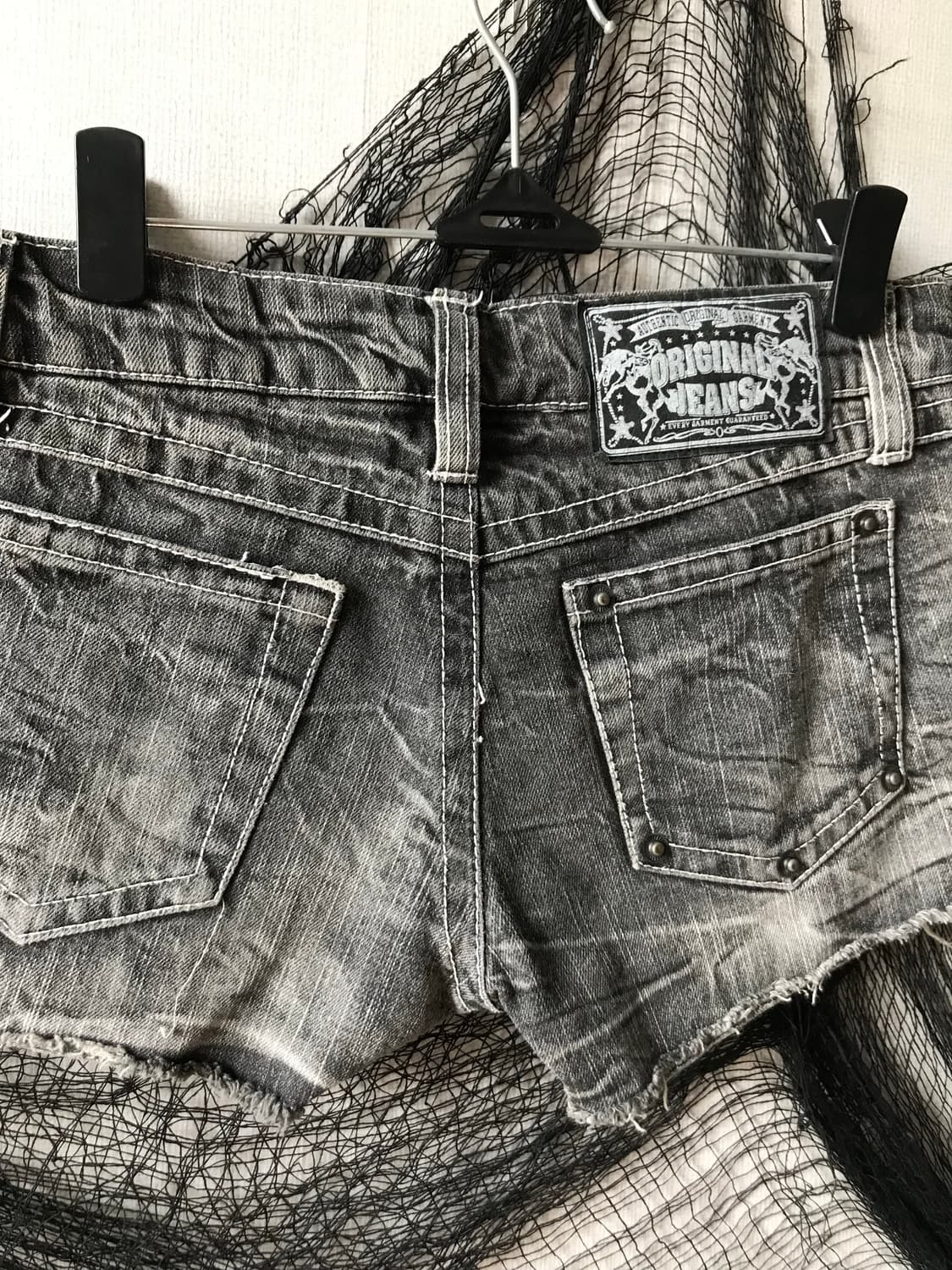 Punk mood damaged denim shorts  상품이미지4