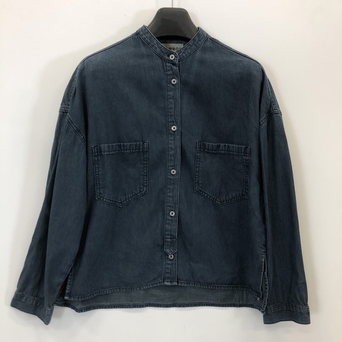 TOMBOY 톰보이 헨리넥 데님셔츠 80-90-160 상품이미지1