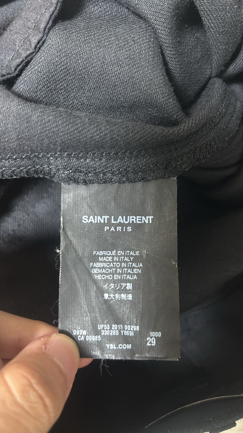 생로랑 레더 패널진 29사이즈 15시즌 에디슬리먼 상품이미지3