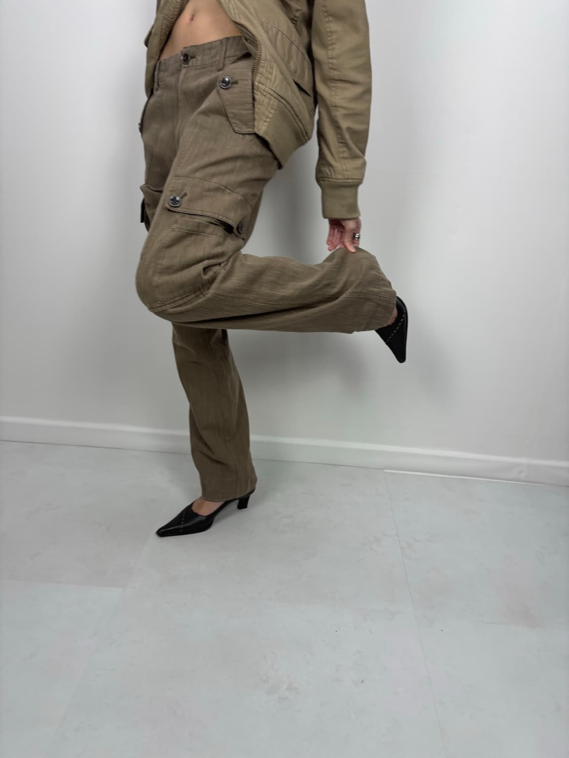 KHAKI BROWN CARGO PANTS 상품이미지7