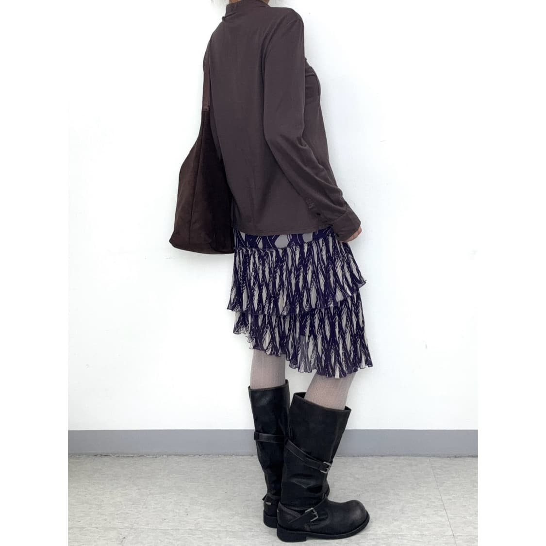 빈티지 미디 스커트 상품이미지4