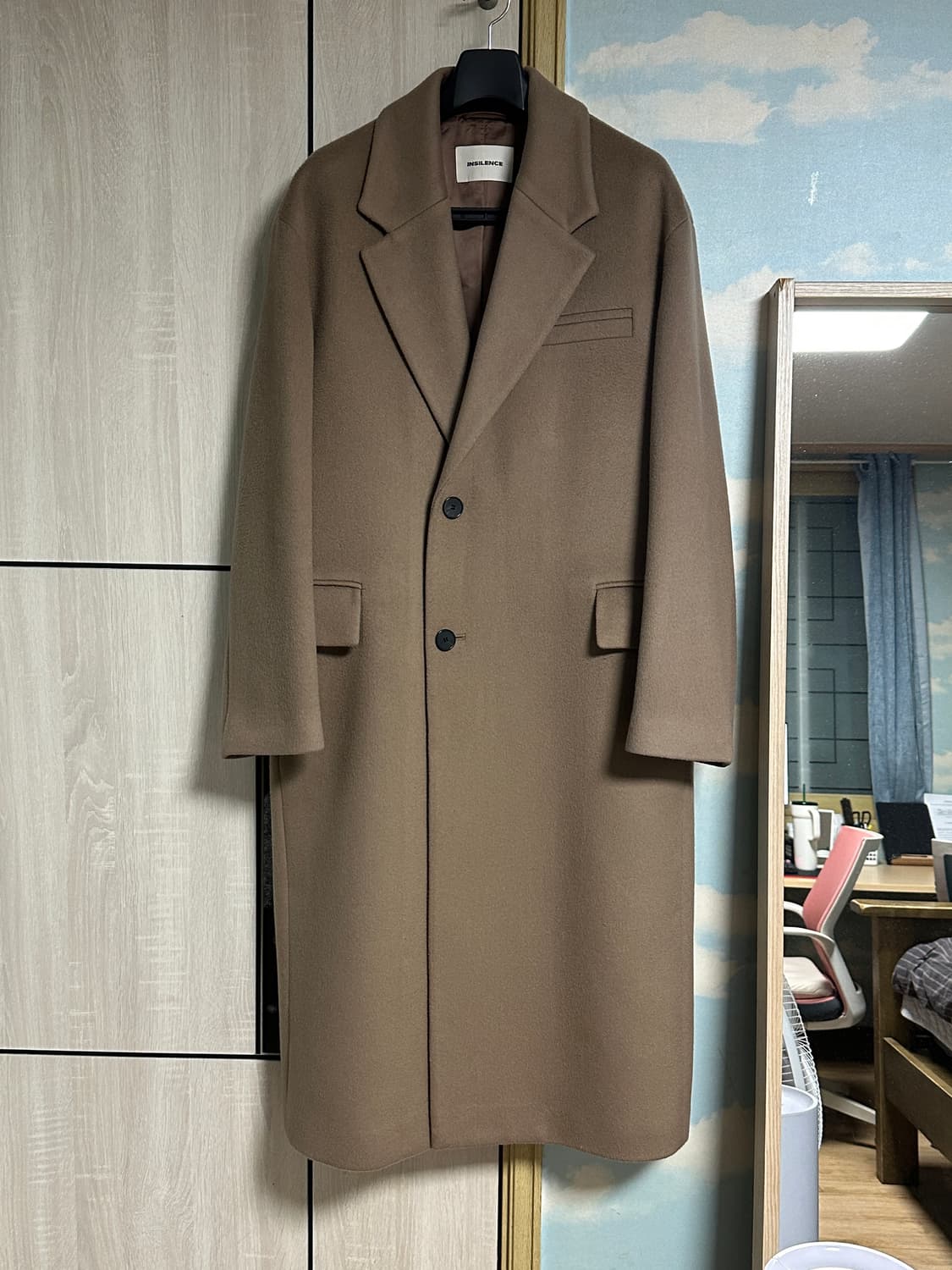 (M) 인사일런스 MTR 캐시미어 더블 코트 BEIGE 상품이미지2