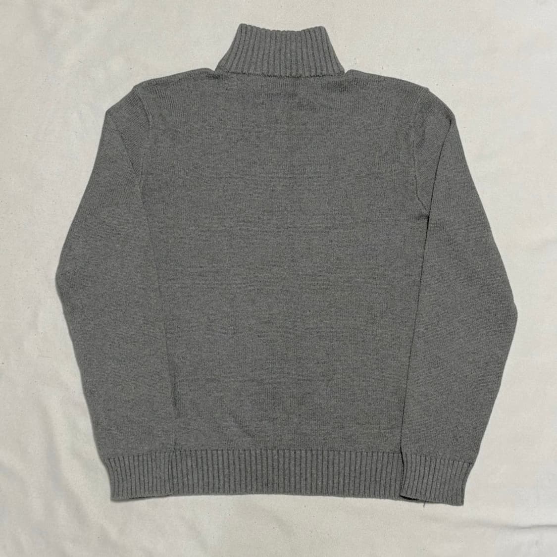 M 폴로랄프로렌 코튼 그레이 반집업 니트 상품이미지3