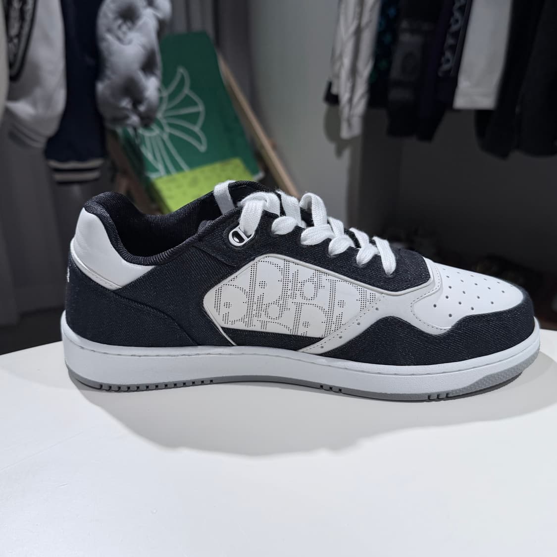 (A+/42) / 디올 갤럭시 B27 블랙 데님 스니커즈 상품이미지5