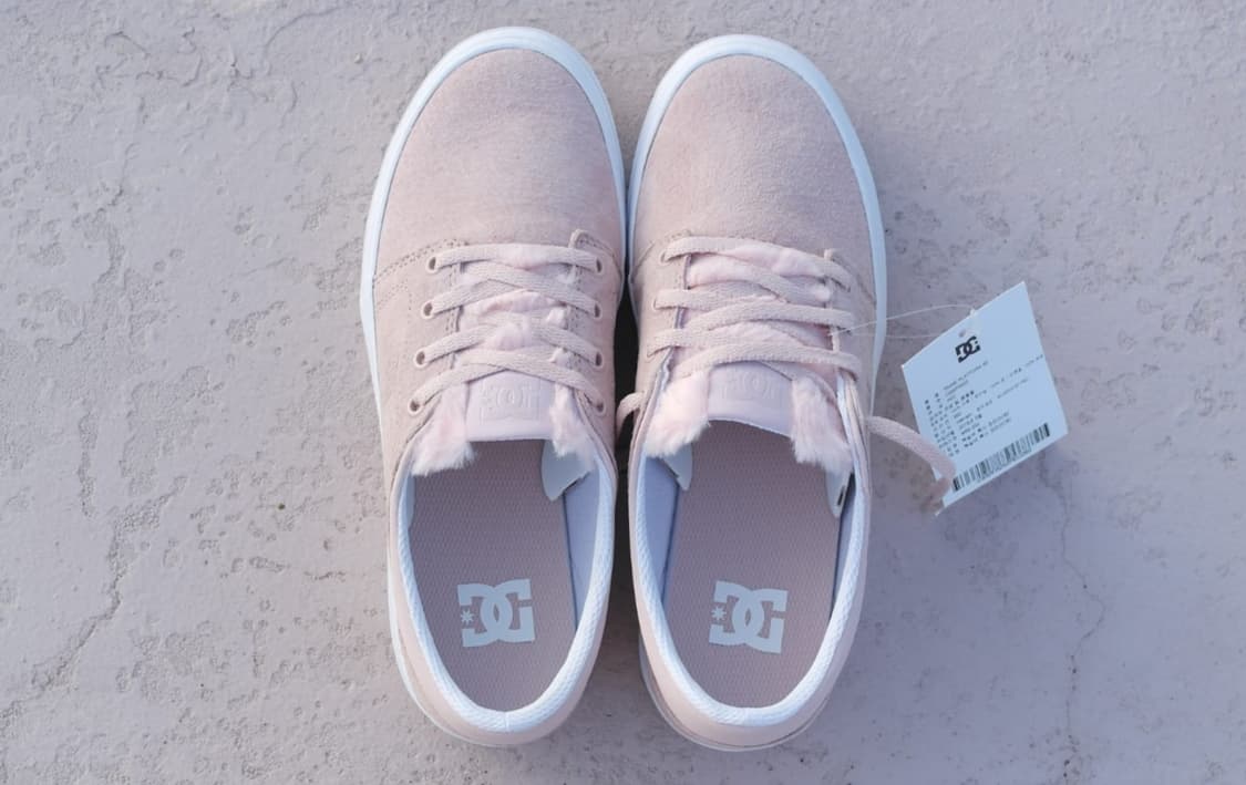 DC Trase Platform SE 핑크 스웨이드 새상품 260 상품이미지2