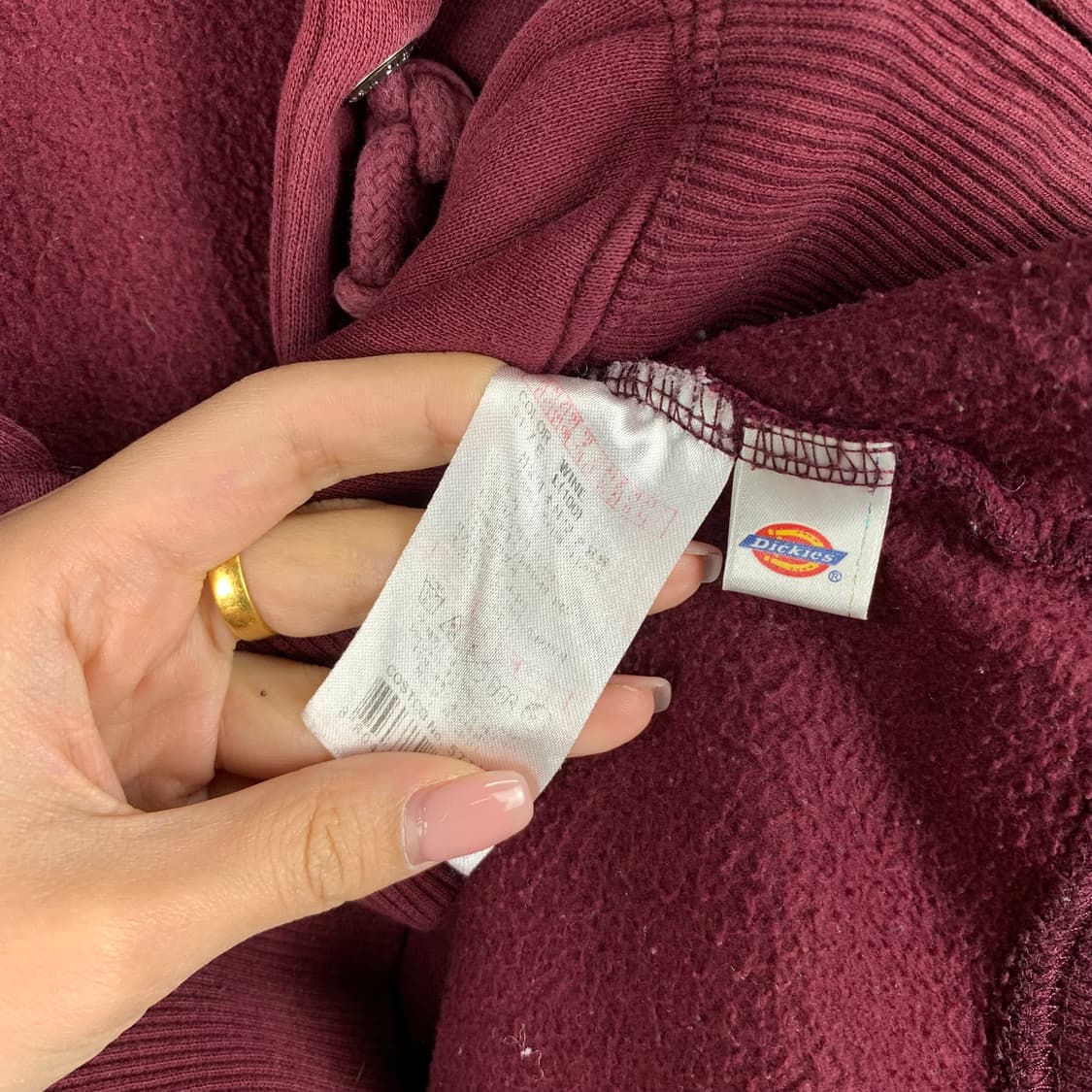 디키즈 y2k 와투케 버건디 후드집업 상품이미지6
