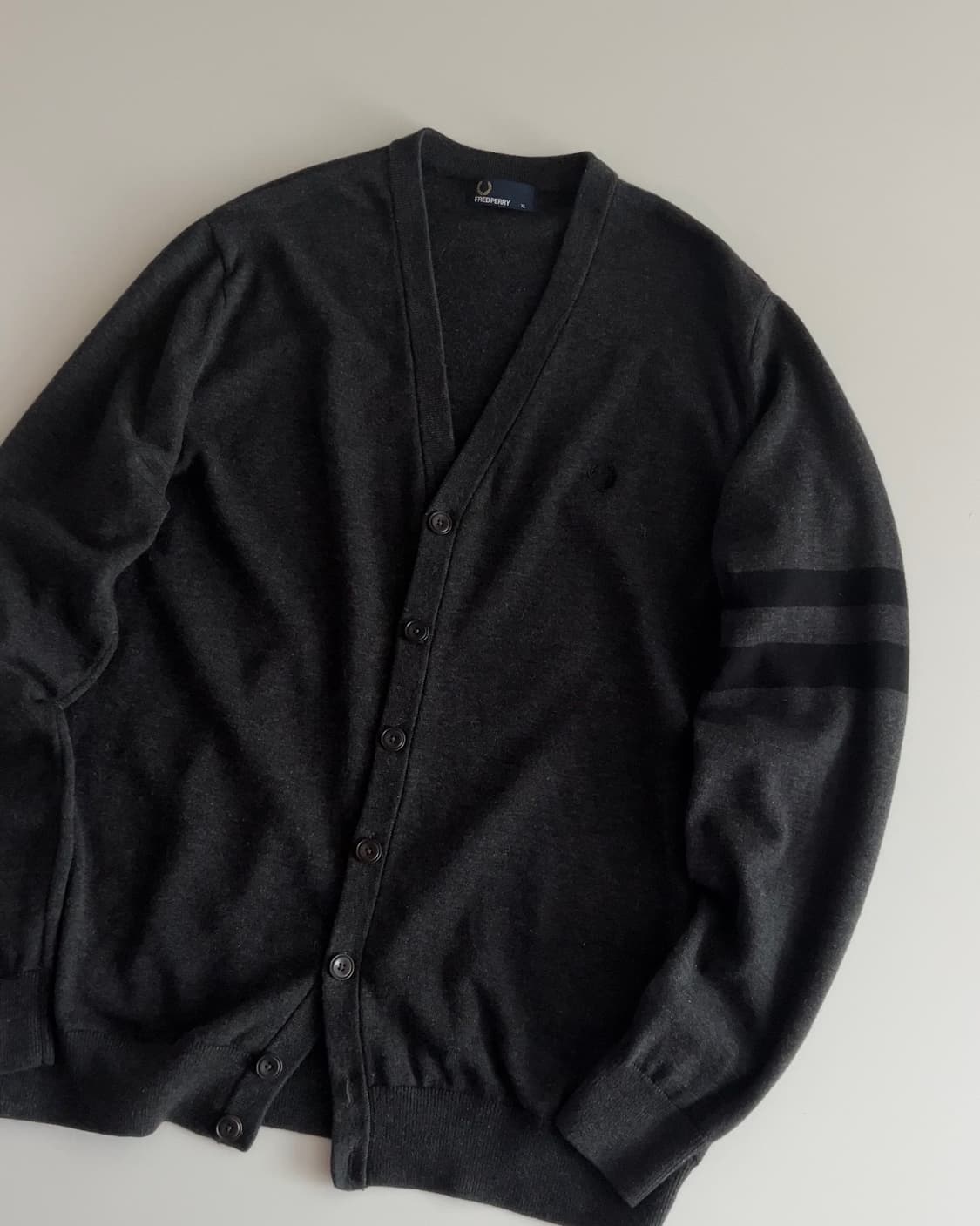 프레드페리 울 혼방 가디건 XL 상품이미지2