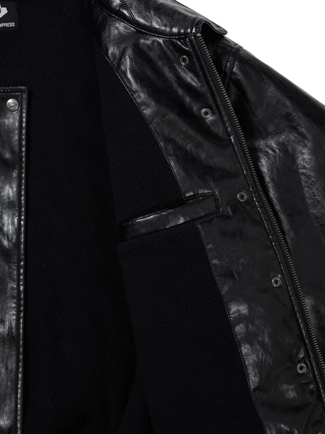 웰빙익스프레스 / Padded Faux Leather Jacket / M 상품이미지3