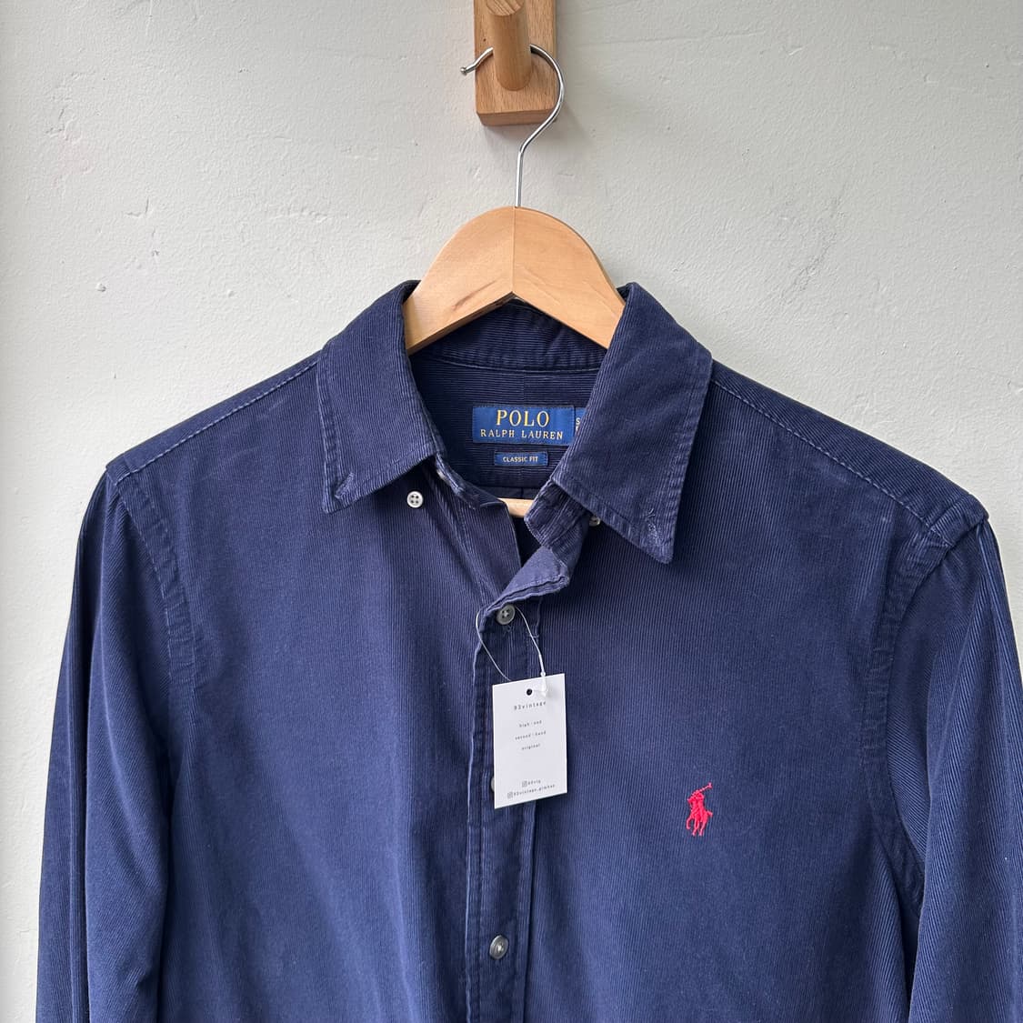 15255 - 폴로 랄프로렌 네이비 코듀로이 셔츠 상품이미지1