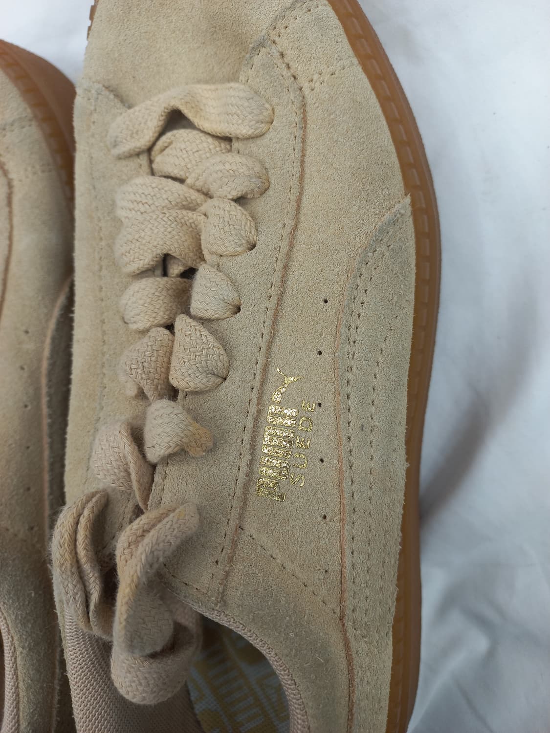 퓨마 스웨이드 플랫폼 운동화 230 베이지 상품이미지1