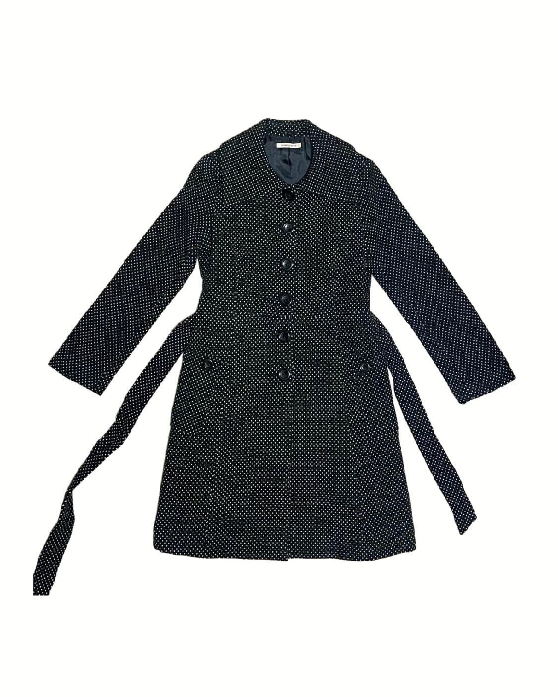 Dot Slim Trench Wool Coat 상품이미지5