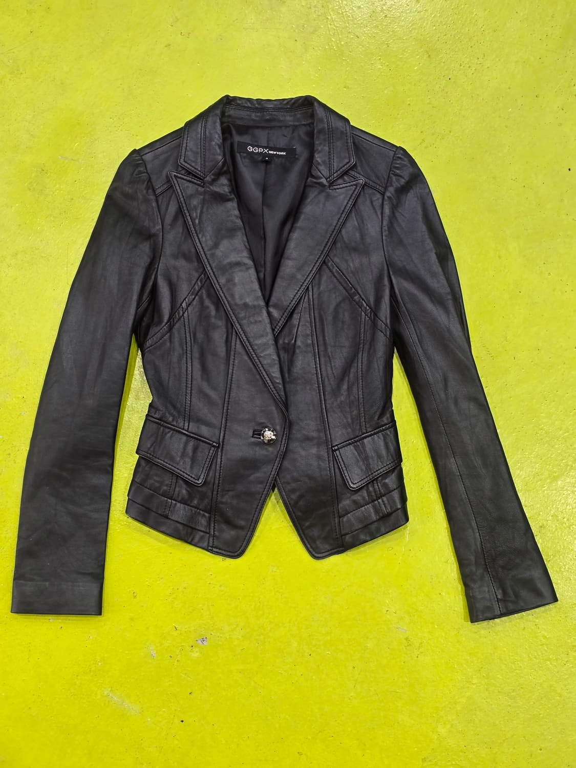 GGPX 뉴욕 블랙 가죽 자켓 XS 상품이미지1