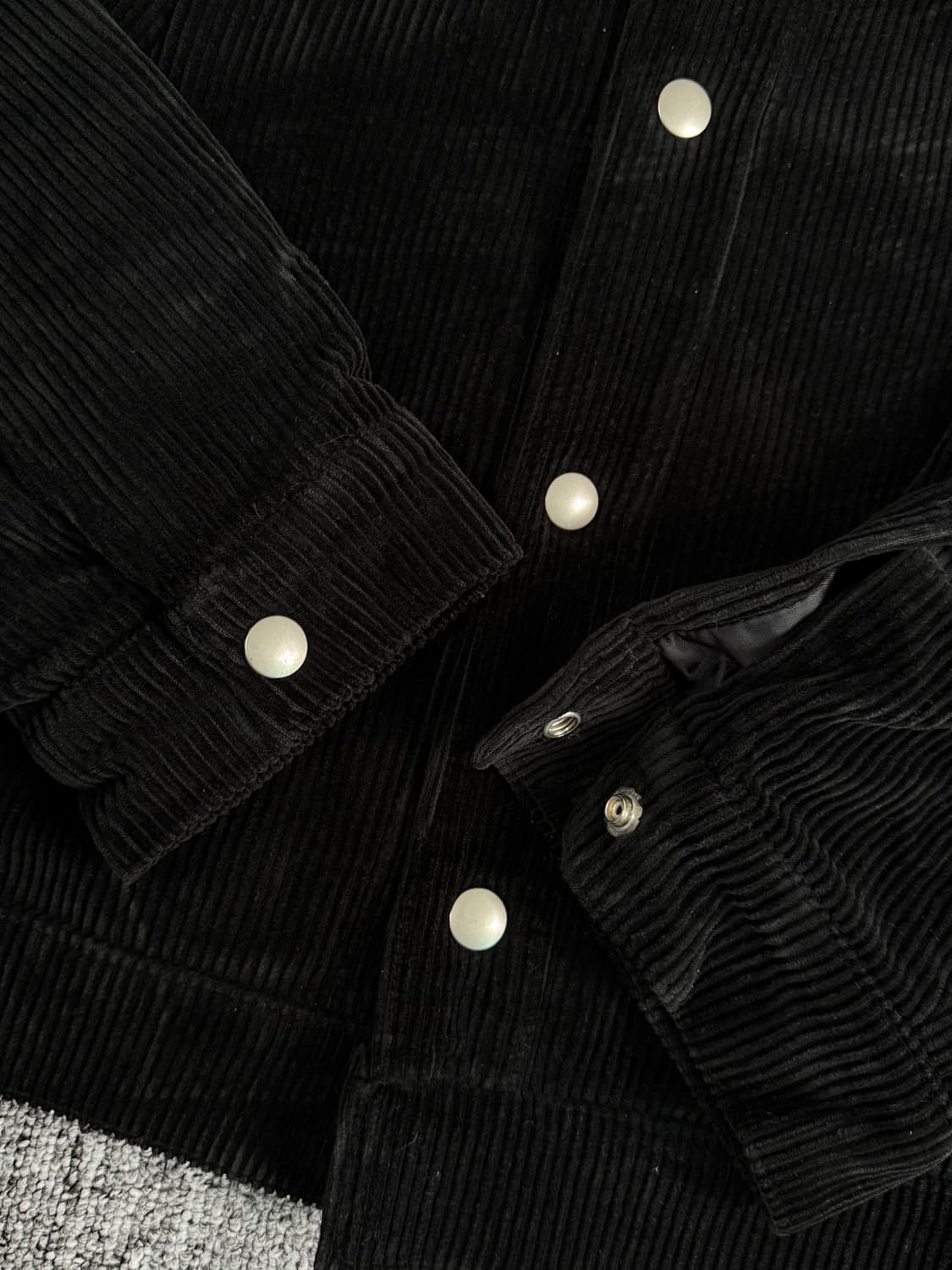 아워스코프 코듀로이 자켓 블랙 1사이즈 상품이미지2